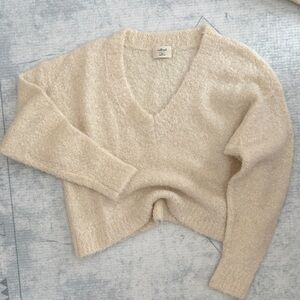 Wilfred Cream V-Neck Sweater